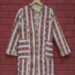 Womens Multti Color Velvet Embroidered Jacket with Floral Design